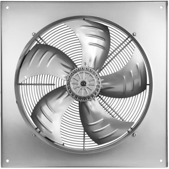 PrimeMatik Extracteur d'air de mur pour la ventilation industrielle de 400  mm 1360 rpm carré 540x540x80 mm - Cdiscount Electroménager