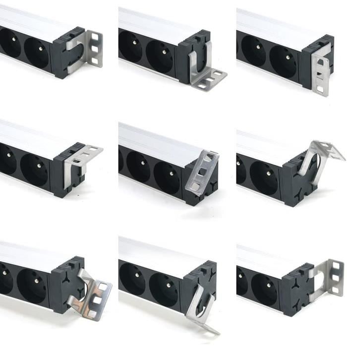 37321 Multiprises Rackable 19 Pouces Fiche C14 - Bandeau Électrique 8 ...