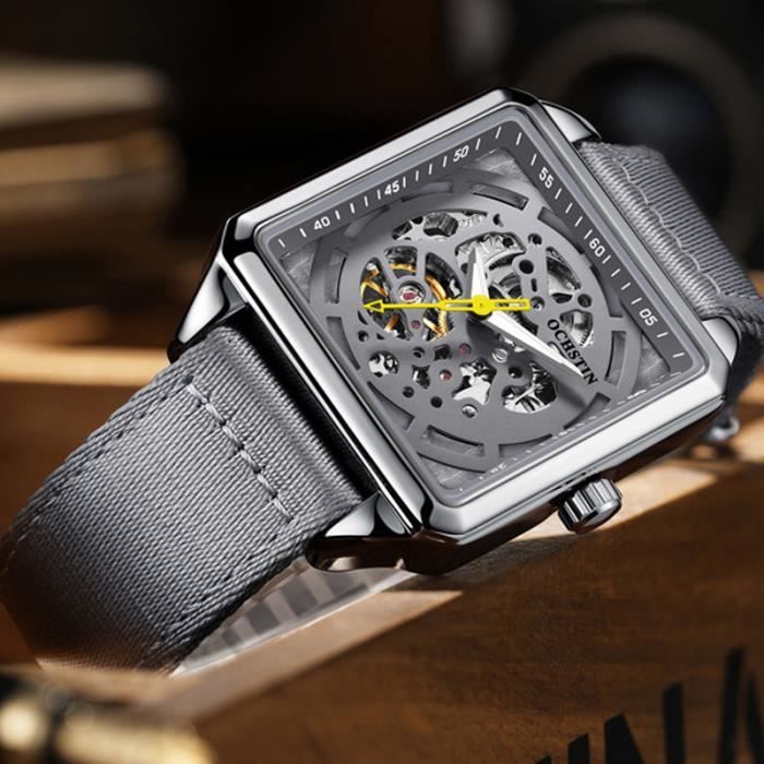 Montre homme carré luxe deals