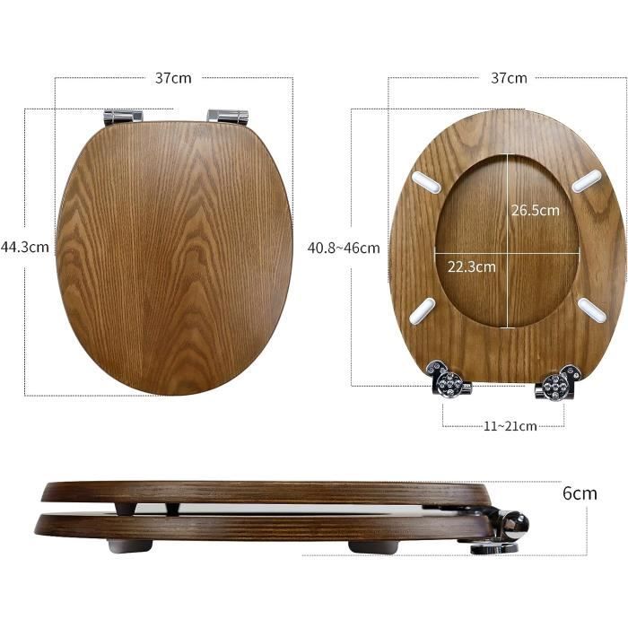 Abattant Wc En Bois Massif Naturel Lunette De Toilette En Bois