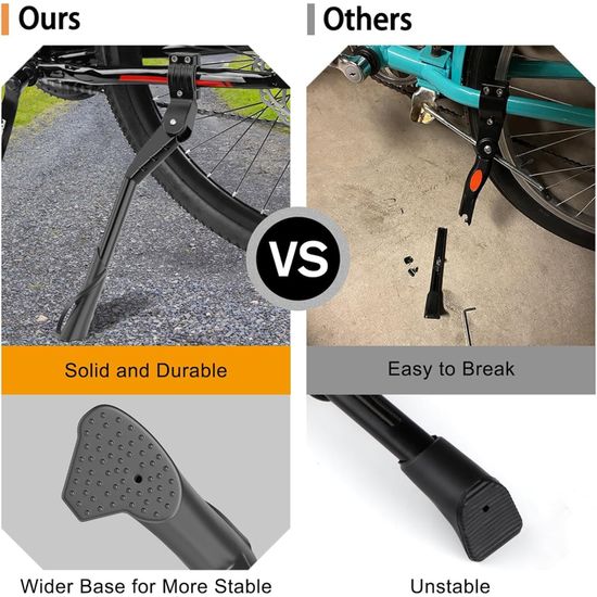 ZVD Béquille De Vélo, Béquille Latérale De Vélo Béquille Arrière