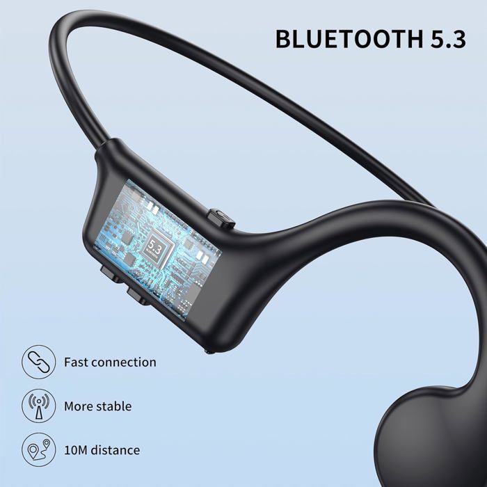 Casque Conduction Osseuse Sans Fil V8 V9 Bluetooth - Écouteurs Sport IPX5 Course Fitness