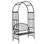 Gloriette De Jardin Noire Avec Banc Achat Vente Tonnelle Barnum Gloriette De Jardin Noire Cdiscount