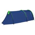 ASHATA Tente de camping pour 4 personnes Bleu marine-vert-0