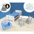 Pack chambre enfant complet - ESPACE - Lit 140x70cm - Table et chaises - Fauteuil club - Accessoires-0