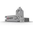 LINDY Clé USB et 4 bloqueurs de ports USB - Blanc-0