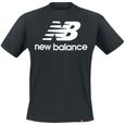 New Balance T-Shirt Logo Essentials Stacked T-Shirt Manches courtes noir-0