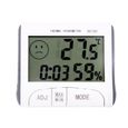 Thermomètre digital intérieur Température Humidimètre Horloge magnétique-0