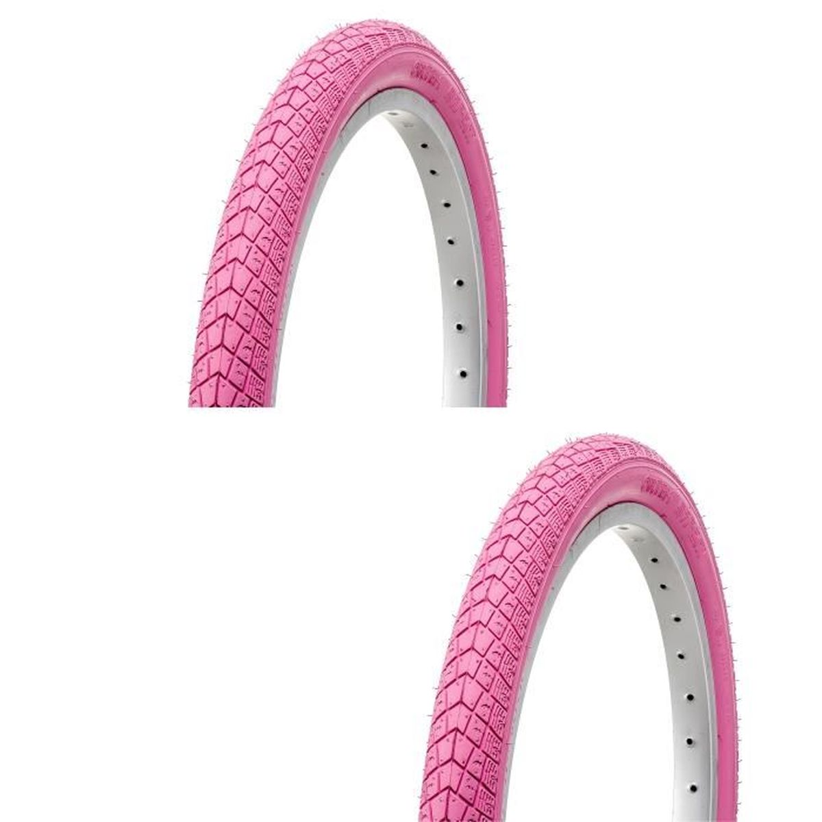 Lot De 2 Pneus Vélo Rétro Crème 28 X 2.0 Pouces (50-622) - Anti-crevaison, Pour Ville Ou Balade