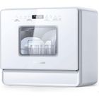 AIRMSEN Mini Lave-Vaisselle sans Raccordement 5 Couverts, 9 Programmes, Pose Libre Réservoir 5L Sel Adoucissant pour Petite Cuisine