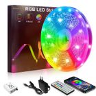 AIMIUVEI Ruban LED 20M, RGB Bande LED Contrôlé par APP Bluetooth ou Télécommande 44 Touches, Synchroniser avec Rythme de Musique