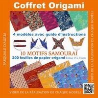 Coffret origami motifs samouraï