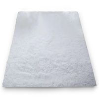 Tapis salon shaggy 200 x 300 cm - descente de lit chambre grande taille tapis poils longs Blanc