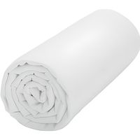 Drap housse Blanc 140 x 190 cm / 100% coton / 57 fils/cm²