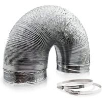 Tuyau flexible en aluminium de 150 mm pour hotte aspirante, ventilateur tubulaire