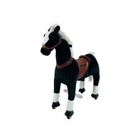 Cheval à Bascule MY PONY Horse Noir MP2003-S, Petite taille, Capacité de chargement: 25 kg, 3 à 6 ans