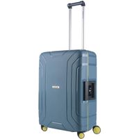 Valise Medium CarryOn Steward TSA - Trolley 65cm - Fermetures fixes - Bleu