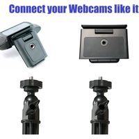 AYIZON Support réglable pour Webcam Compatible avec Logitech StreamCam Brio C920s C930e C922x C925e C615,Razer Kiyo Pro X