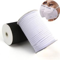 Activité-100yd ca90m 10mm de large bande de caoutchouc elastique couture bande plate élastique pour la couture tricot vêtements