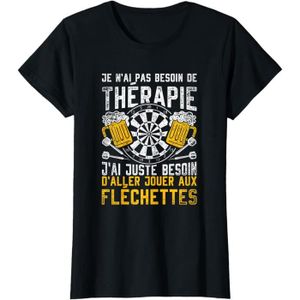 JEU DE FLÉCHETTE Drôle Fléchettes Joueur de Fléchettes T-Shirt.[D19