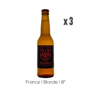 BIERE Pack Bières Erasmus Bio Triple - 3x33cl