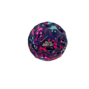 Balle rebondissante - WDK Partner - 5,6 cm - Couleurs bleu/jaune/orange - Rebondissante sur l'eau