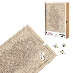 PUZZLE Puzzle Classique 280 pièces 55 Meuse Département Carte Ancienne France Région