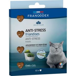 FRIANDISE Friandises anti-stress en forme de coeur x12, pour chats - Francodex