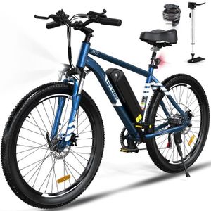 VÉLO ASSISTANCE ÉLEC HITWAY vélo électrique VAE Bleu, VTT électrique, 2