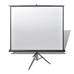 60x60 Blanc Mat Luxburg 85 152x152cm 1:1 /Écran de Projection avec Tr/épied