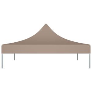 TONNELLE - BARNUM Toit de tente de réception 3x3 m Taupe 270 g/m² FA