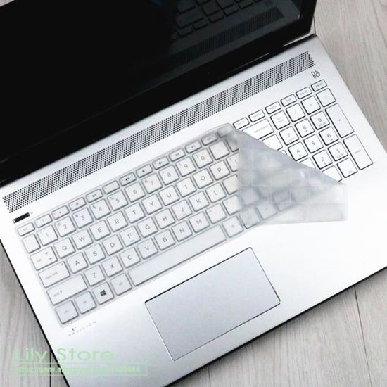 Housse Silicone Pour Clavier HP 15,6" - Protection Anti-Liquide, Poussière, Transparente, Confitable