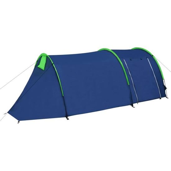 ASHATA Tente de camping pour 4 personnes Bleu marine-vert