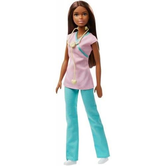 Barbie Poupee Metier Infirmiere FWK89 figurine poupee 3 ans Cdiscount Jeux Jouets