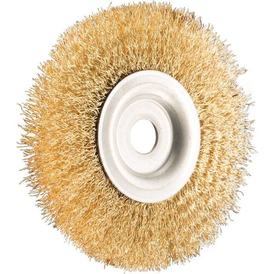 Brosse Fil Acier Inoxydable 300mm X 32mm - Roue Brosse Pour Meuleuse - Nettoyage Rouille Polissage Débavurage