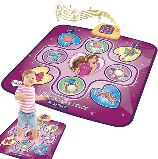 Tapis De Danse Jouets Pour Enfants, Filles Tapis De Jeu Musicale Avec 6 Modes De Defi Musique Integree Fonction Bluetooth Affichage Led Cadeau De Noel Anniversaire Pour Enfants 3 4 5 6 7 8 9 Ans 2261877326 Ml