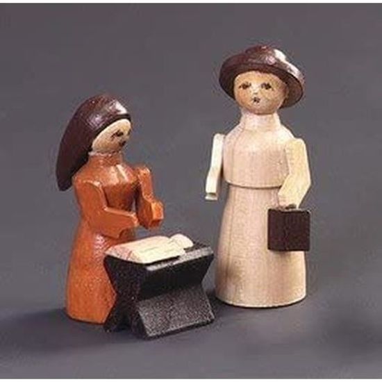 Miniature Sainte Famille Hauteur: Env. 7 CM Neuf Figurine de Noël Décoration de Table Seiffen