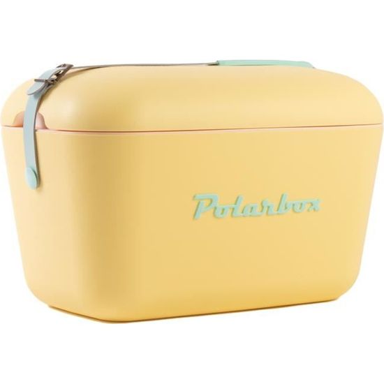Polarbox Rétro Vintage Glacière portable jaune 20 l