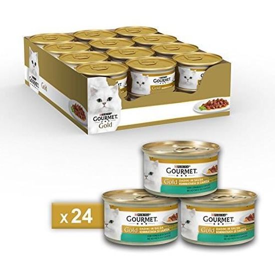 GOURMET Gold Pâtée Régal de Sauces - Pour chat adulte - 12 x 85 g -  Cdiscount