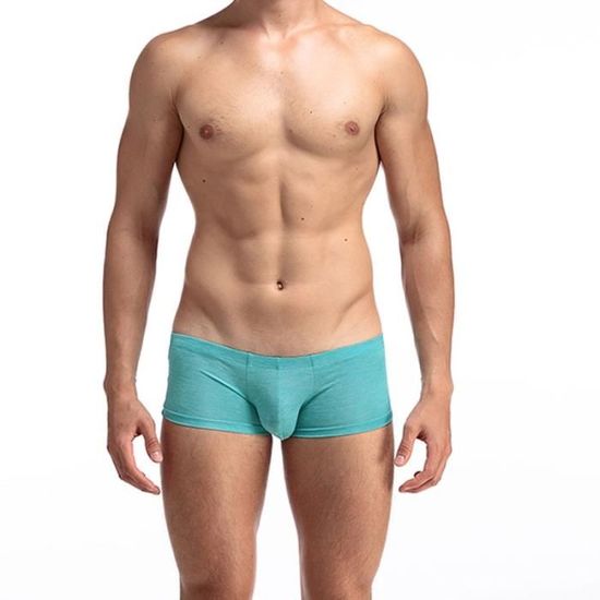 Boxer Homme Avec Poche Bombée - Sous-vêtement Respirant En Microfibre - Lot De 1 Pièce - Taille Normale