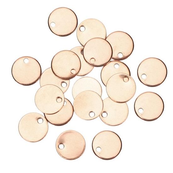 Lot De 8 étiquettes En Laiton Vierges 40 Mm - Pour Estampage, Gravure, Artisanat - Pendentif, Décoration, Porte-clés - 9