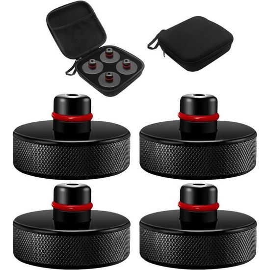 Pads De Levage Pour Tesla Model 3/S/X/Y - Coussinets En Caoutchouc Pour Cric - Protection De La Batterie - Lot De 4