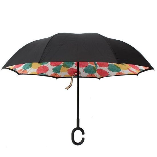 Mnsruu Double Couche Inversé Parapluies Beach View Pliant