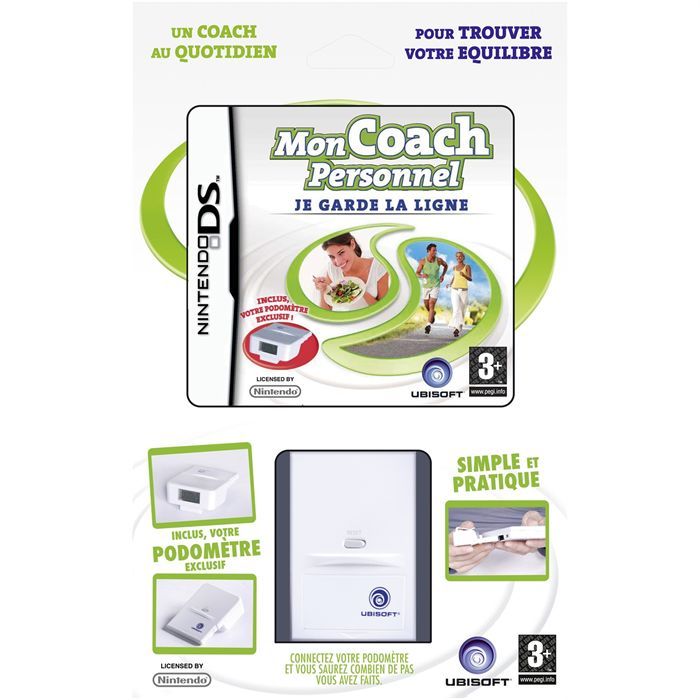 Jeux 3DS / 2DS Ubisoft Mon Coach Personnel: Je Garde La Ligne + Votre Podomètre