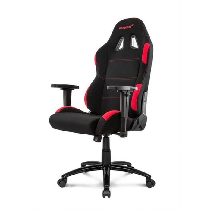 AKRACING Series Core EX-WIDE - AKEXWIBKRD - Siège Confort pour Gamer en tissu - Noir/Rouge