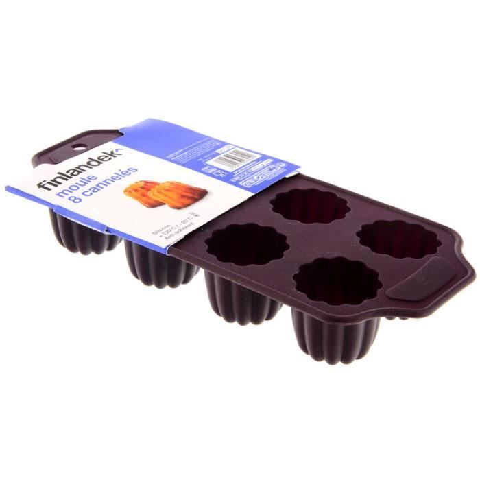 FINLANDEK Moule 8 cannelés silicone