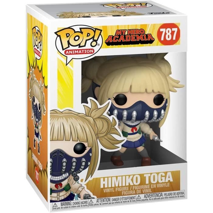 Funko- Pop Animation: My Hero Academia-Himiko Toga w/Face Cover Figurine de Collection, 48471, Multicoleur