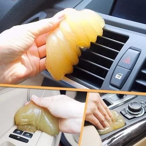 Voiture Cleaner Colle Panneau Intérieur Sortie D'aération Tableau De Bord Poussière Ordinateur Portable Éponge Boue Remover Outil De