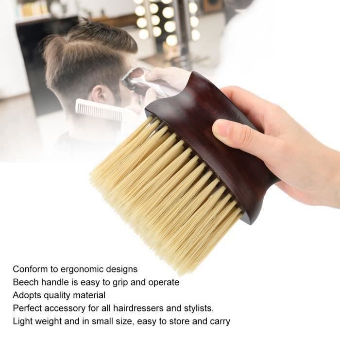 Brosse Dépilatoire pour Visage Cou Cheveux de Fibre Brosse de Balayage Nettoyage de Poussière-SPR