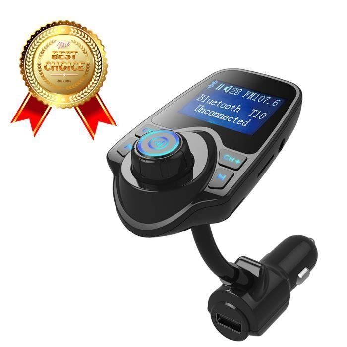 Transmetteur FM Bluetooth Kit mains libres bluetooth Drive chargeur voiture Set musique Lecteur MP3 5V 2.1A USB charge